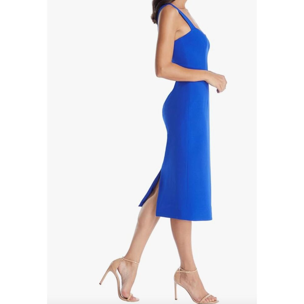 ~ Dress The Population LG Dress Royal Blue Midi Sleeveless Sweatheart